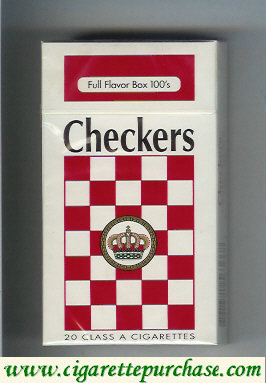 Checkers Full Flavor cigarettes hard box